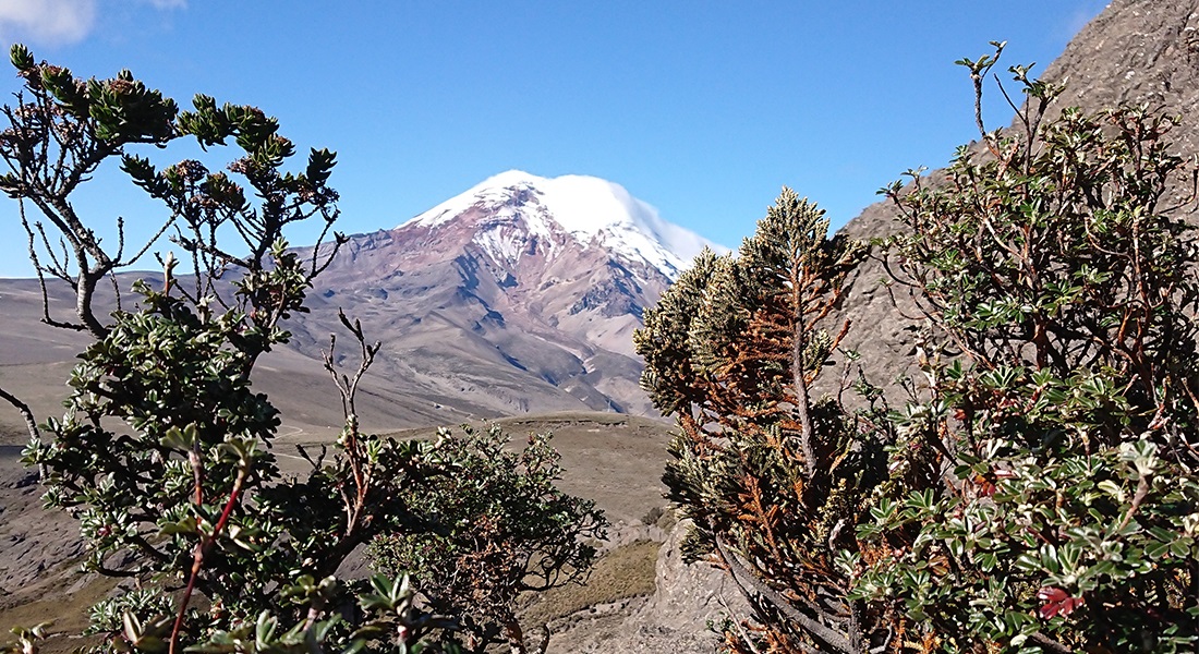El volcán Chimborazo es el coloso más alto de Ecuador.