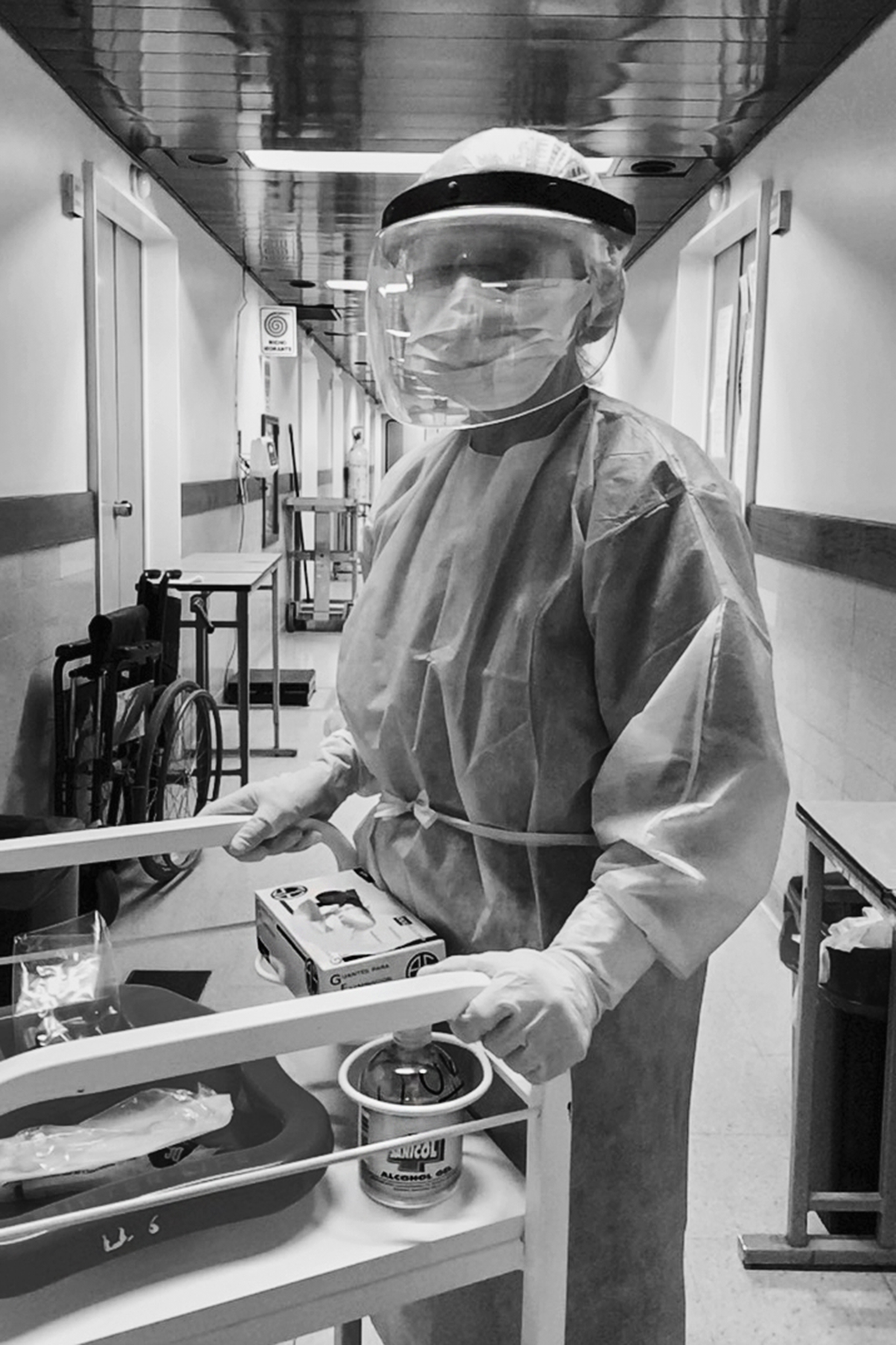 Monica Mantovani, enfermera del Hospital Muñiz