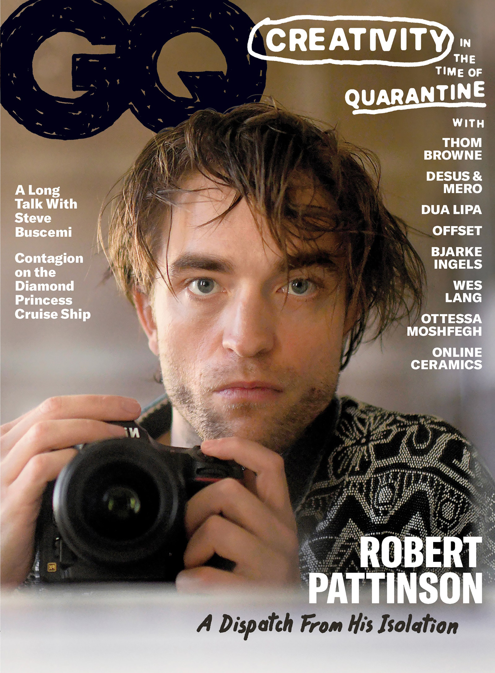 El actor Robert Pattinson se convierte en tendencia tras publicarse una serie de sus autorretratos, en la revista GQ, titulada"A dispatch From His Isolation".