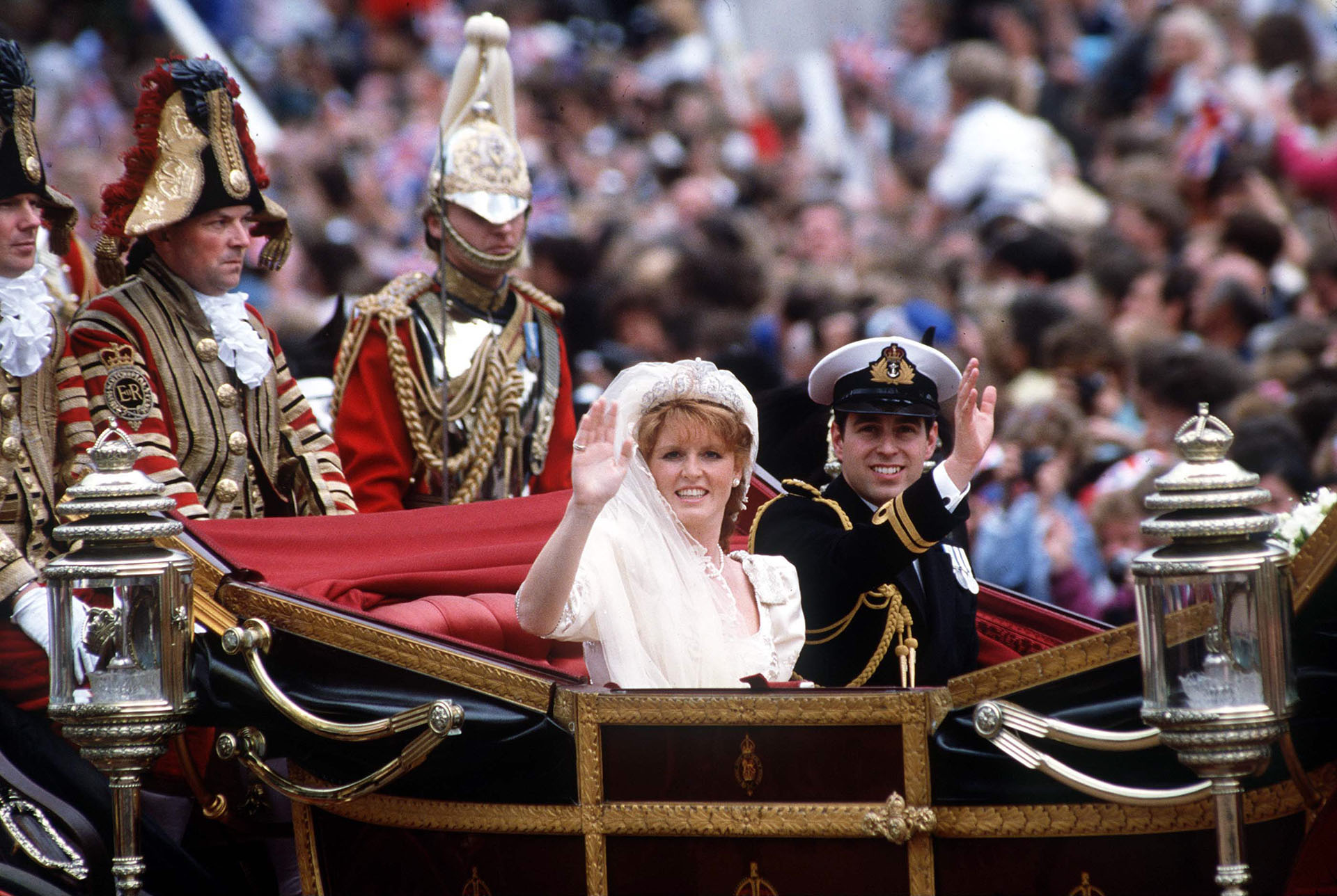 El casamiento de los duques de York el 23 de julio  de 1986  (Photo by Tim Graham Photo Library via Getty Images)