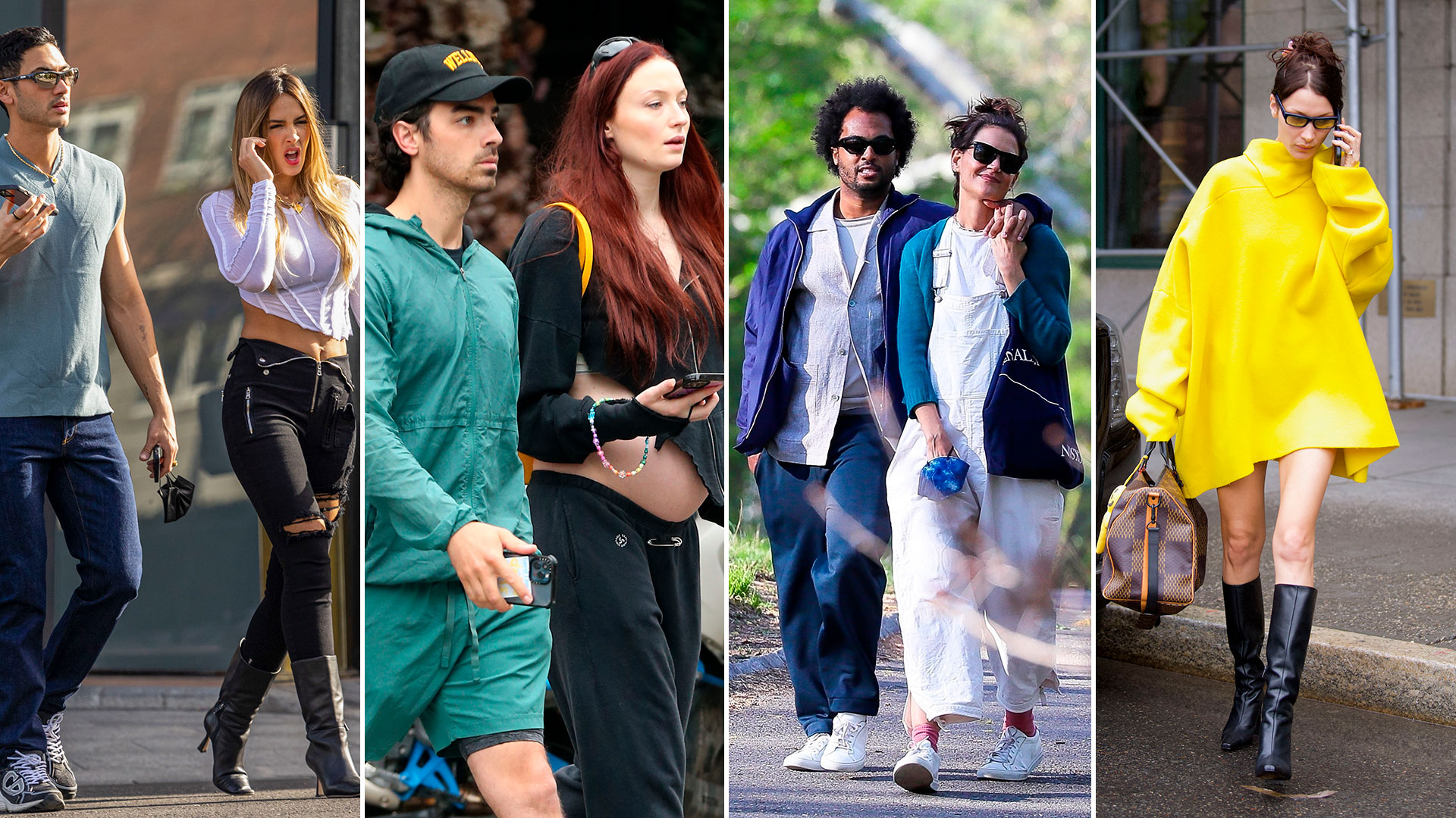Del paseo de Bella Hadid en Nueva York a la salida romántica de Sophie Turner y Joe Jonas: celebrities en un click