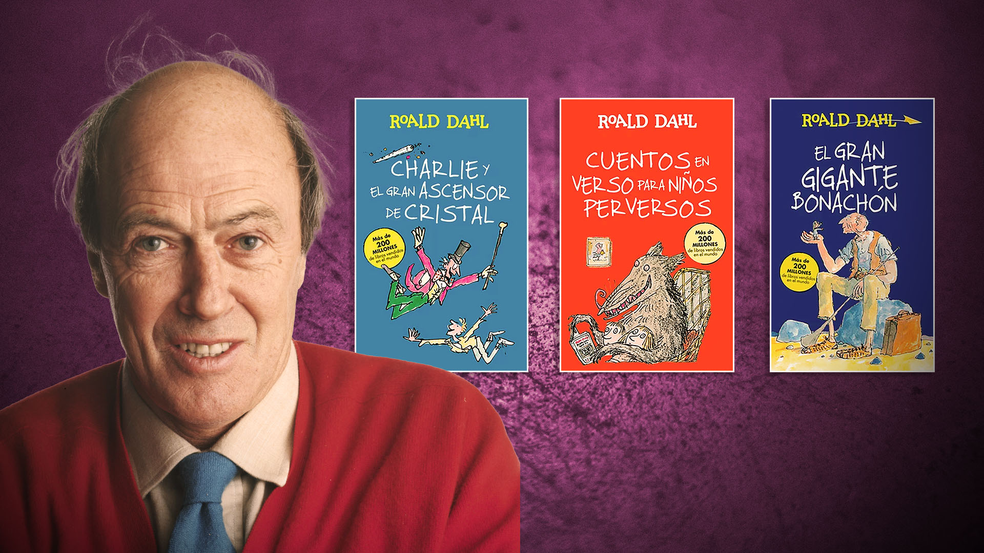 El escritor británico Roald Dahl, uno referentes de la literatura infantil y juvenil cuyas obras están llenas de humor e imaginación. 