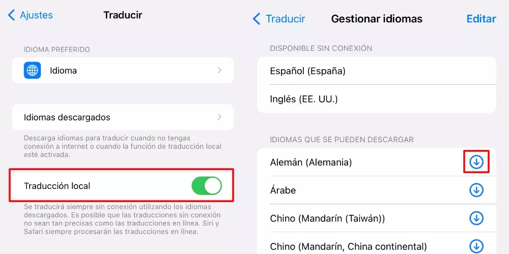 Traducir idiomas sin conexión a internet usando un iPhone. (La Manzana Mordida)