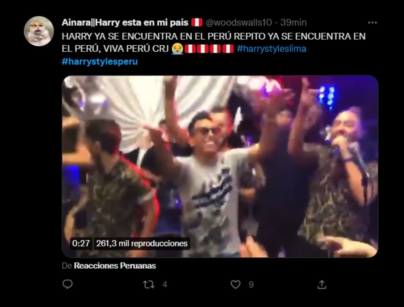 Fans de Harry Styles festejaron su llegada a Lima.