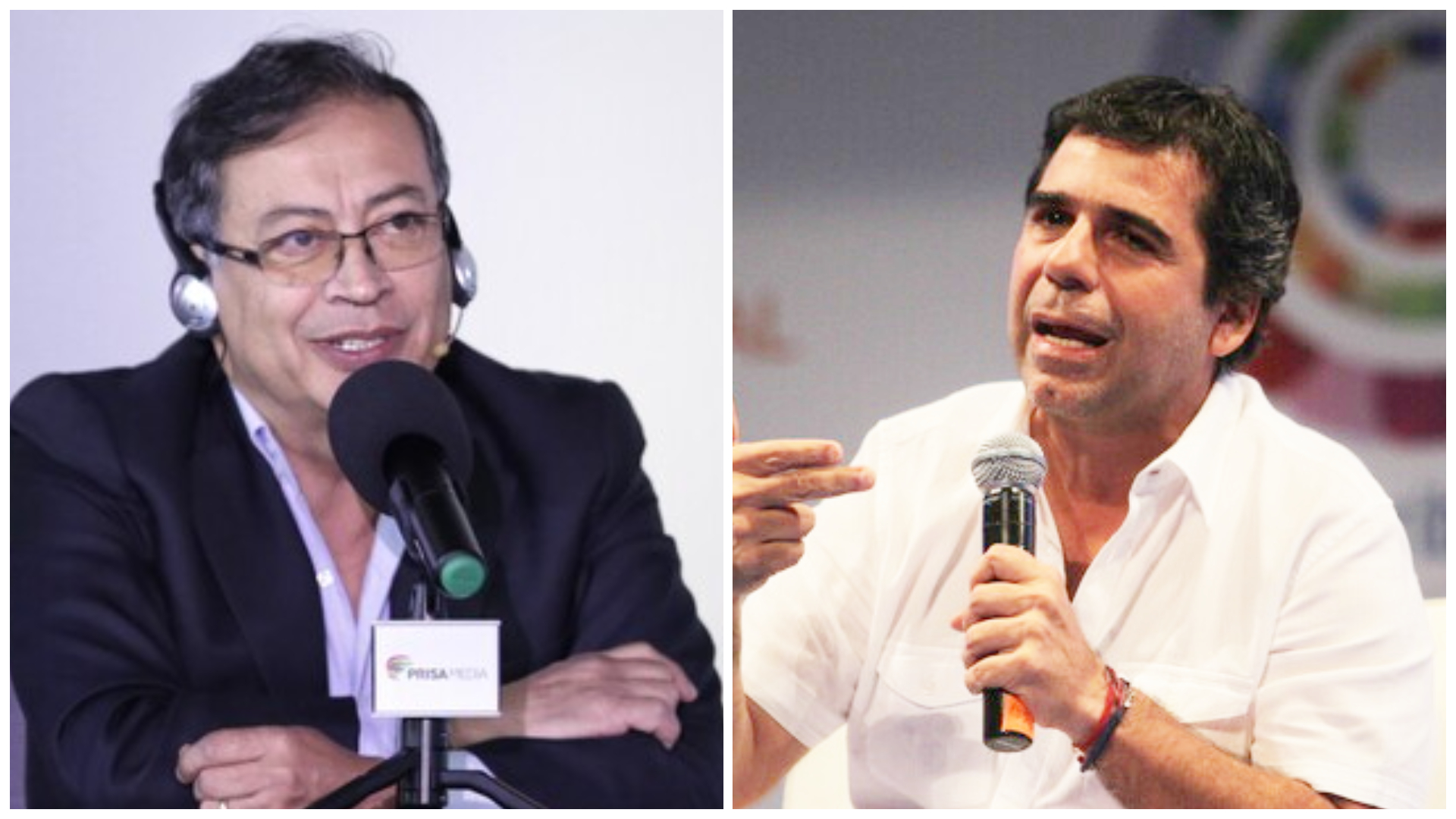 Gustavo Petro y Alex Char lideran intención de voto en nueva encuesta de Celac. Fotos: Colprensa.