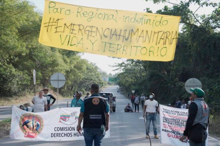 Tras llegar a un acuerdo con el Gobierno nacional, se levantó la protesta que completaba cuatro días. (Twitter - @CesarNoticias1)