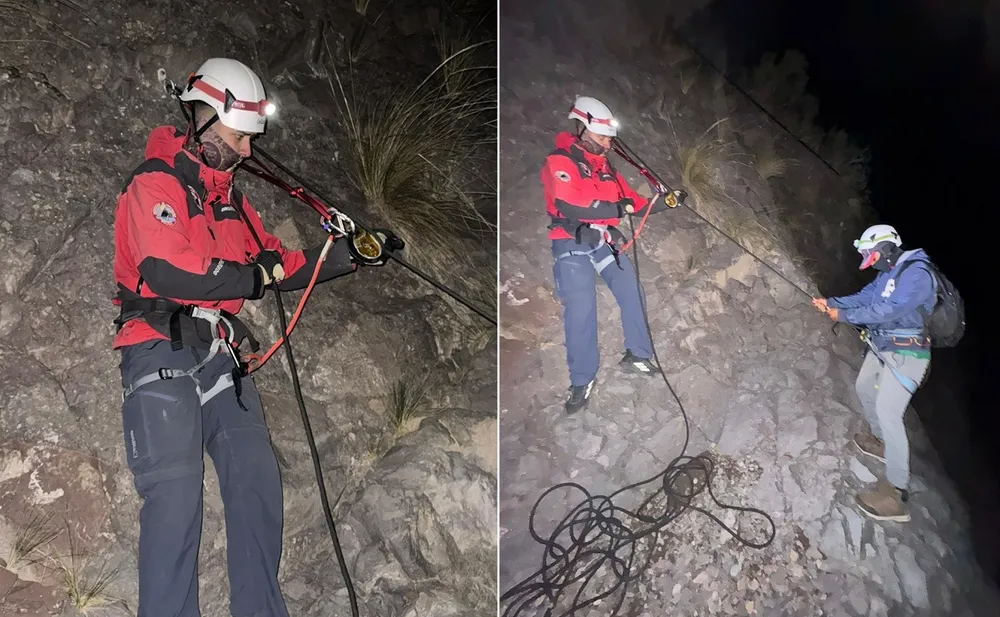 Rescataron a cuatro j&oacute;venes que se hab&iacute;an desorientado y se perdieron en un cerro de Mendoza