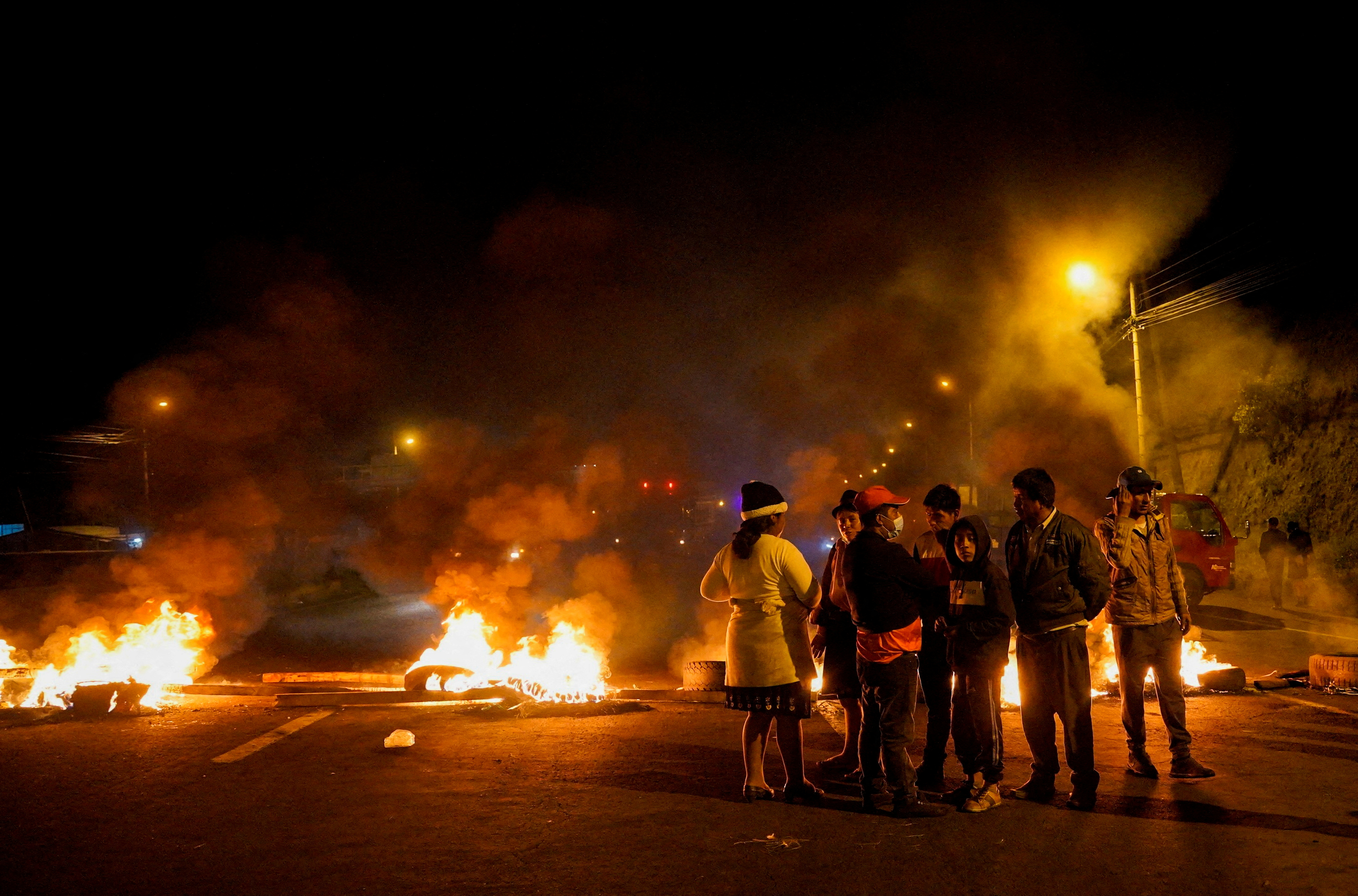 Protestas indígenas contra Guillermo Lasso (REUTERS/Johanna Alarcon)