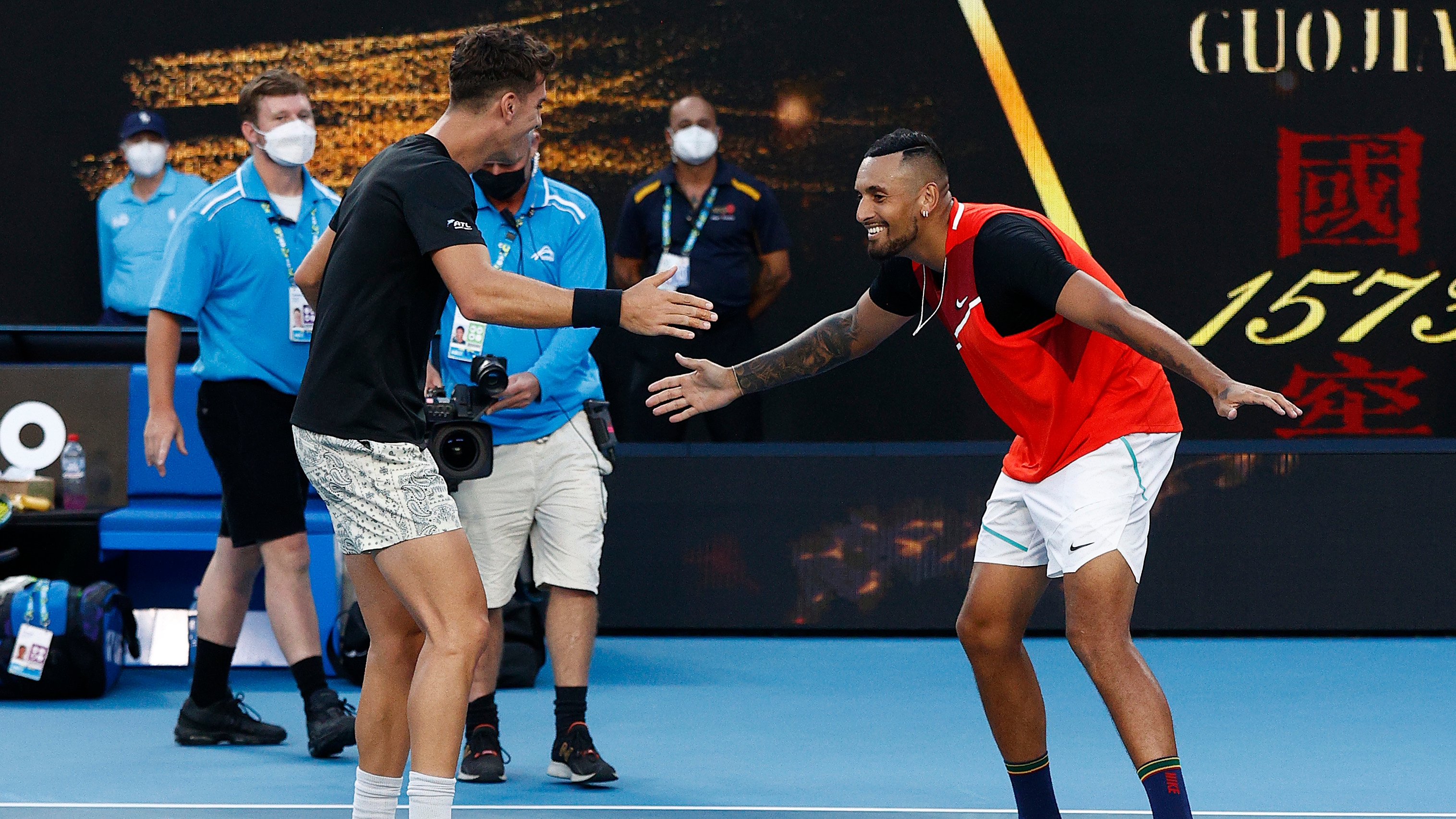 Nick Kyrgios y Thanasi Kokkinakis están en las semifinales del torneo de dobles masculino del Australian Open (Foto: Getty Images)