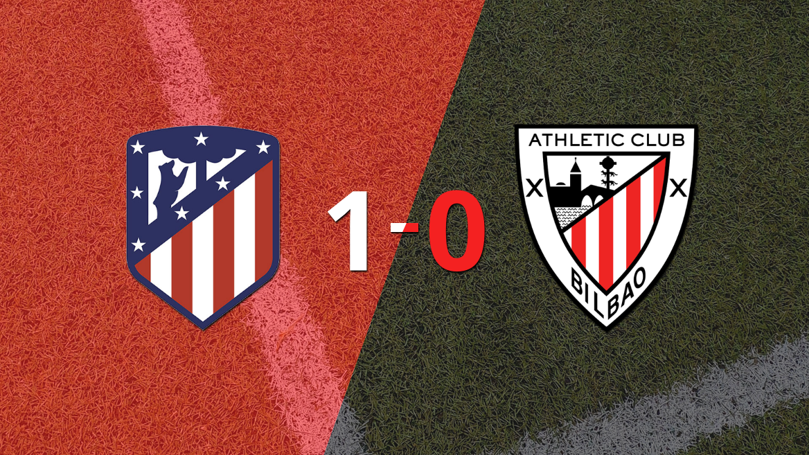 Atlético de Madrid venció por la mínima a Athletic Bilbao