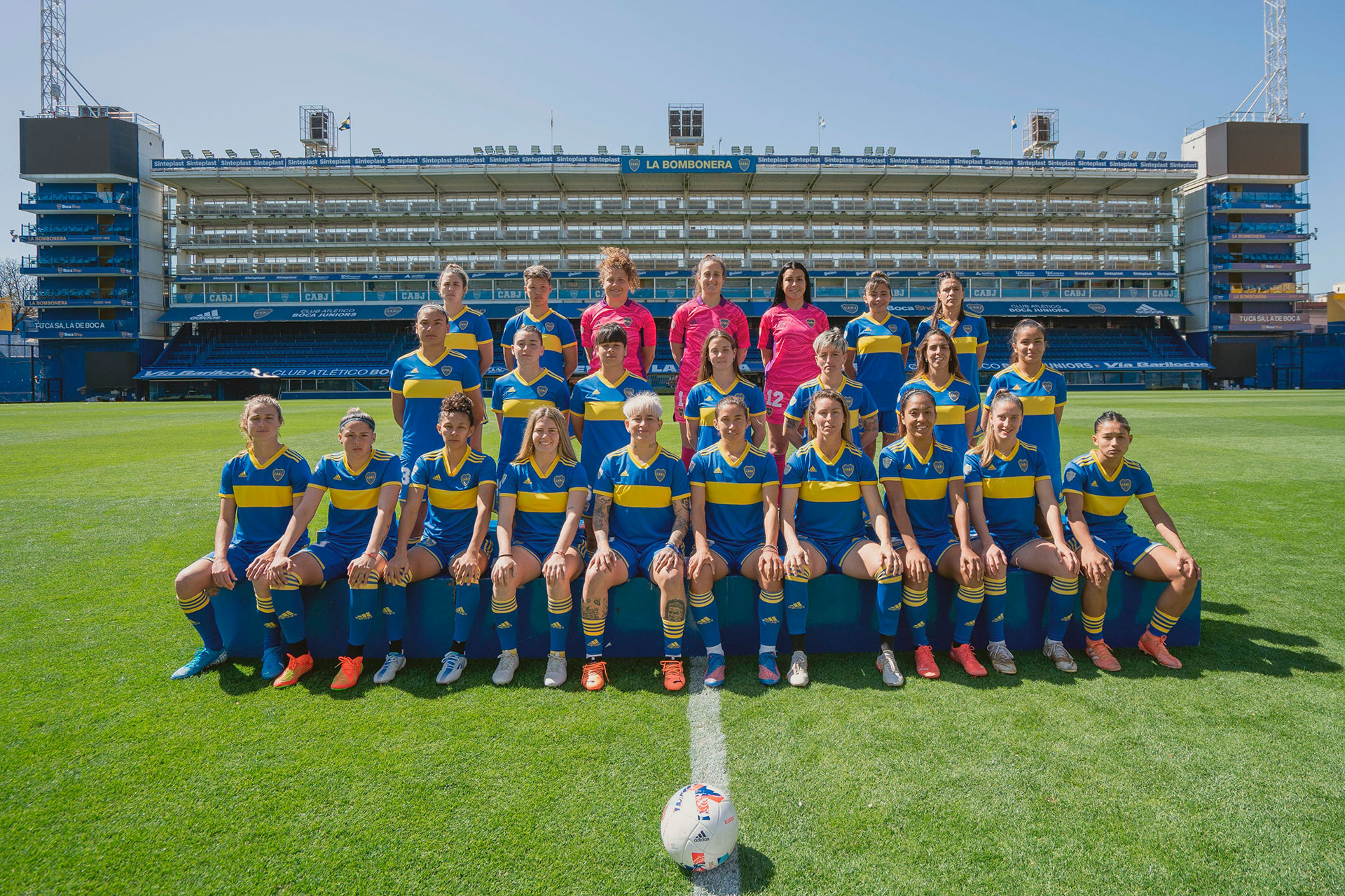 El plantel campeón de Boca Junior (Twitter)