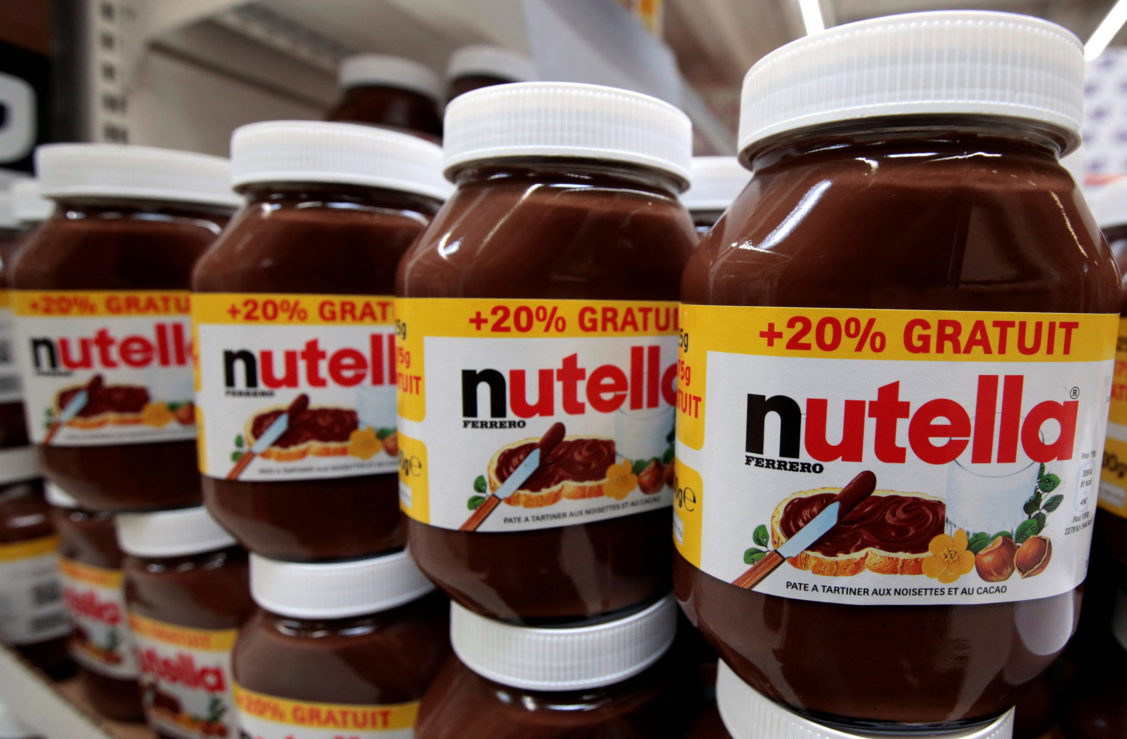 Nutella en un hipermercado de Niza, Francia (REUTERS/Eric Gaillard)