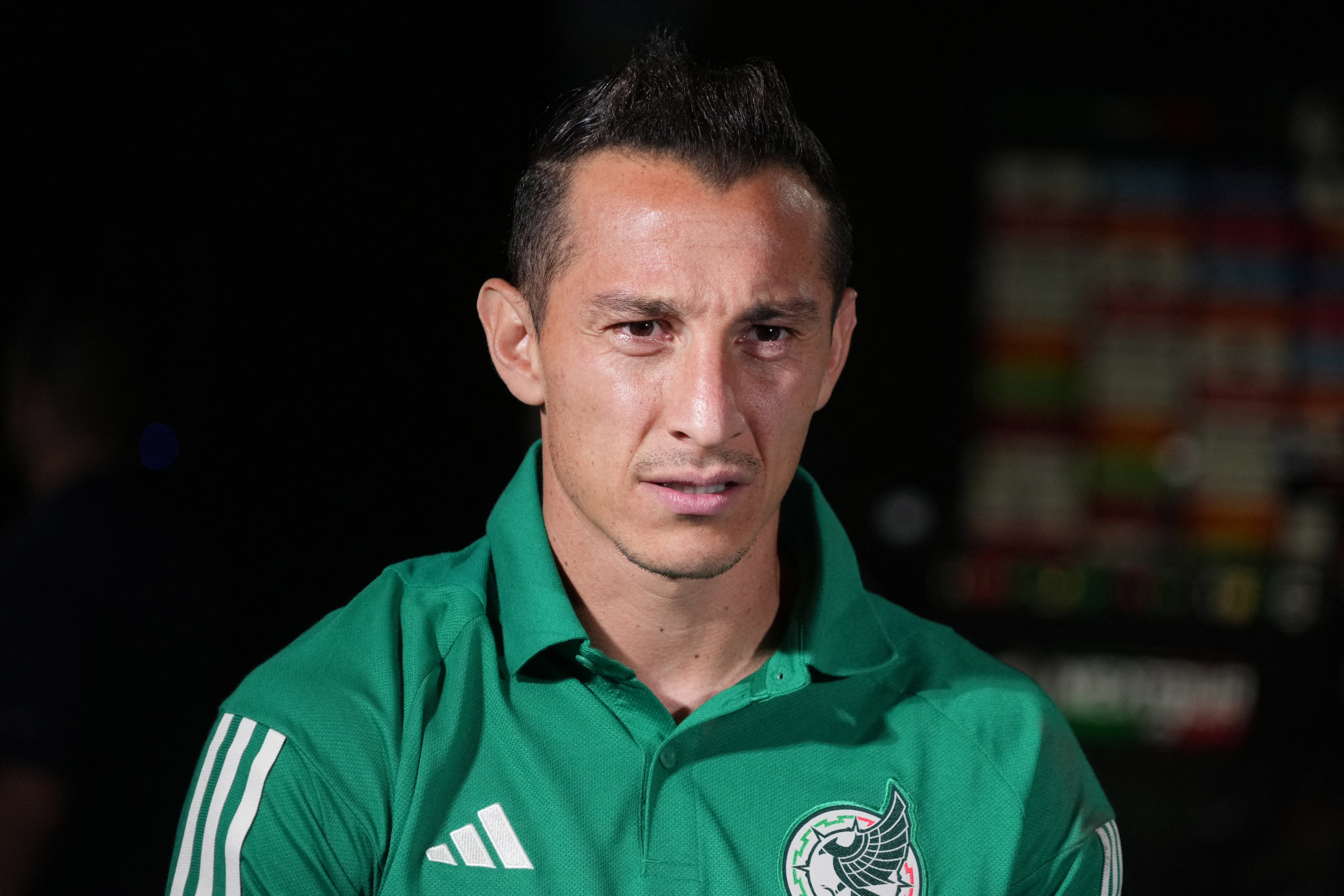 September 20, 2022;  Carson, California, USA;  Mexico national football team midfielder Andres Guardado during the media day at Dignity Health Sports Park.  Mandatory credit: Kirby Lee-USA TODAY Sports