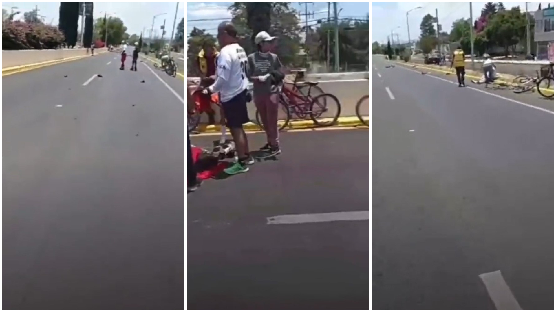 Automovilista atropelló a dos ciclistas y mató a uno más en Puebla