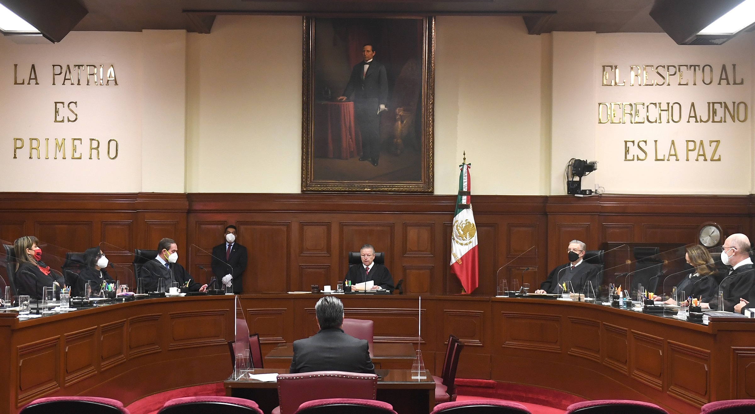 La Suprema Corte admitió a trámite la acción de inconstitucionalidad que promovieron los coordinadores de la coalición Va por México (Foto: EFE/Suprema Corte de Justicia de la Nación)