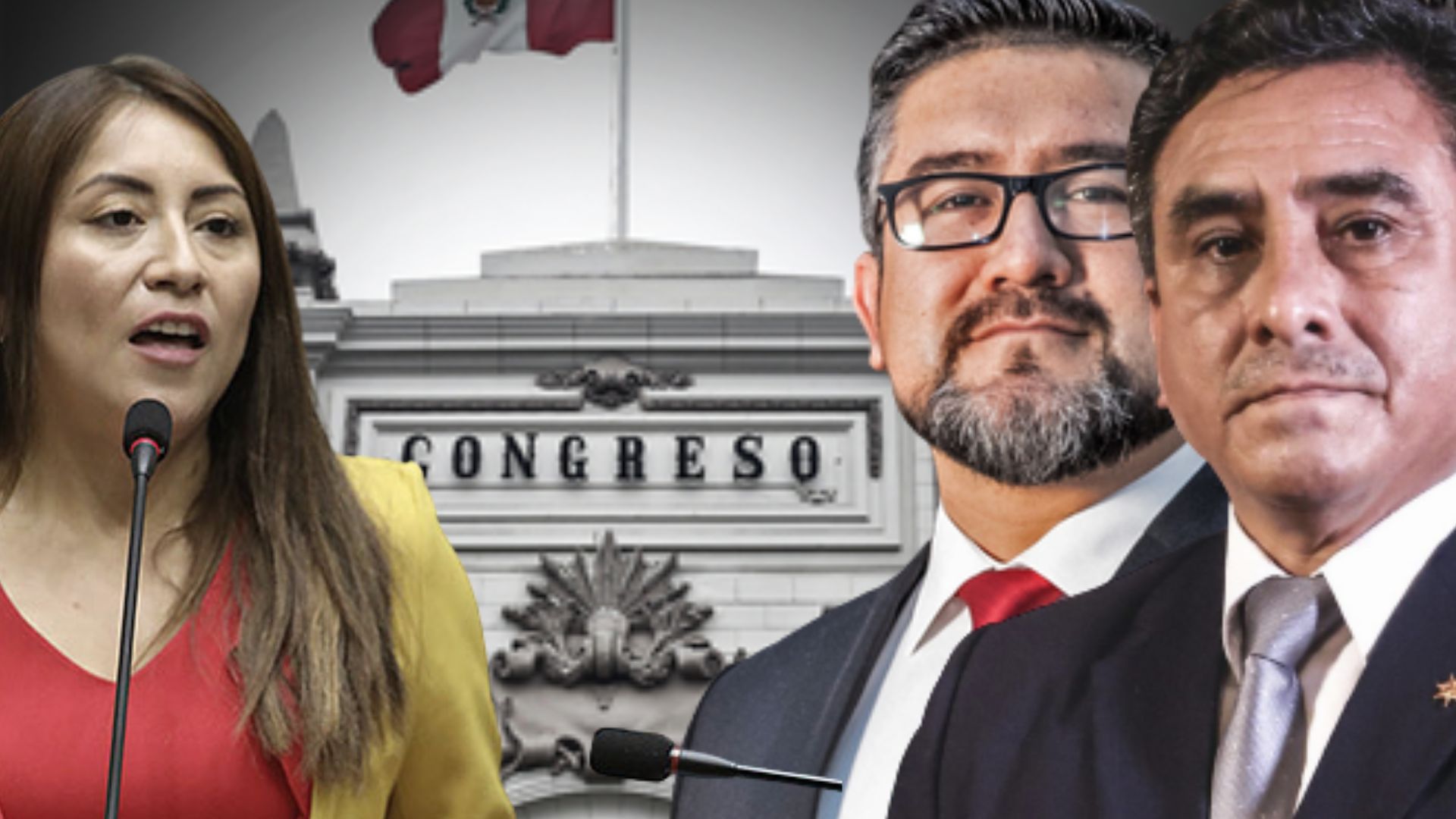 Kelly Portalatino, vocera de Perú Libre, anunció la postura de su bancada ante la posible censura de Geiner Alvarado y Willy Huerta. (Infobae Perú).