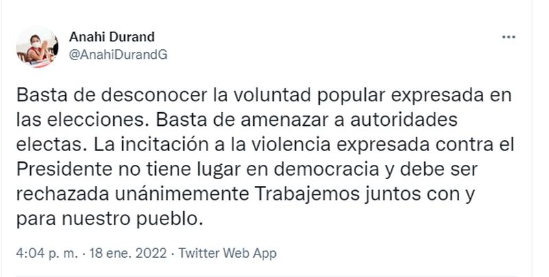 Pedro Castillo: Twitter incita a asesinar al presidente.