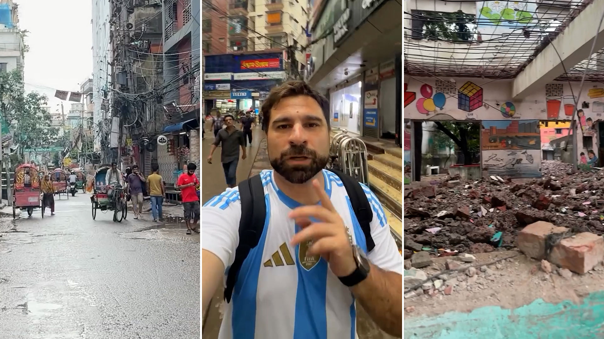 Viaje al pa&iacute;s en el que el Estado casi no existe: basura en las calles, bocinazos y el fanatismo por la selecci&oacute;n argentina