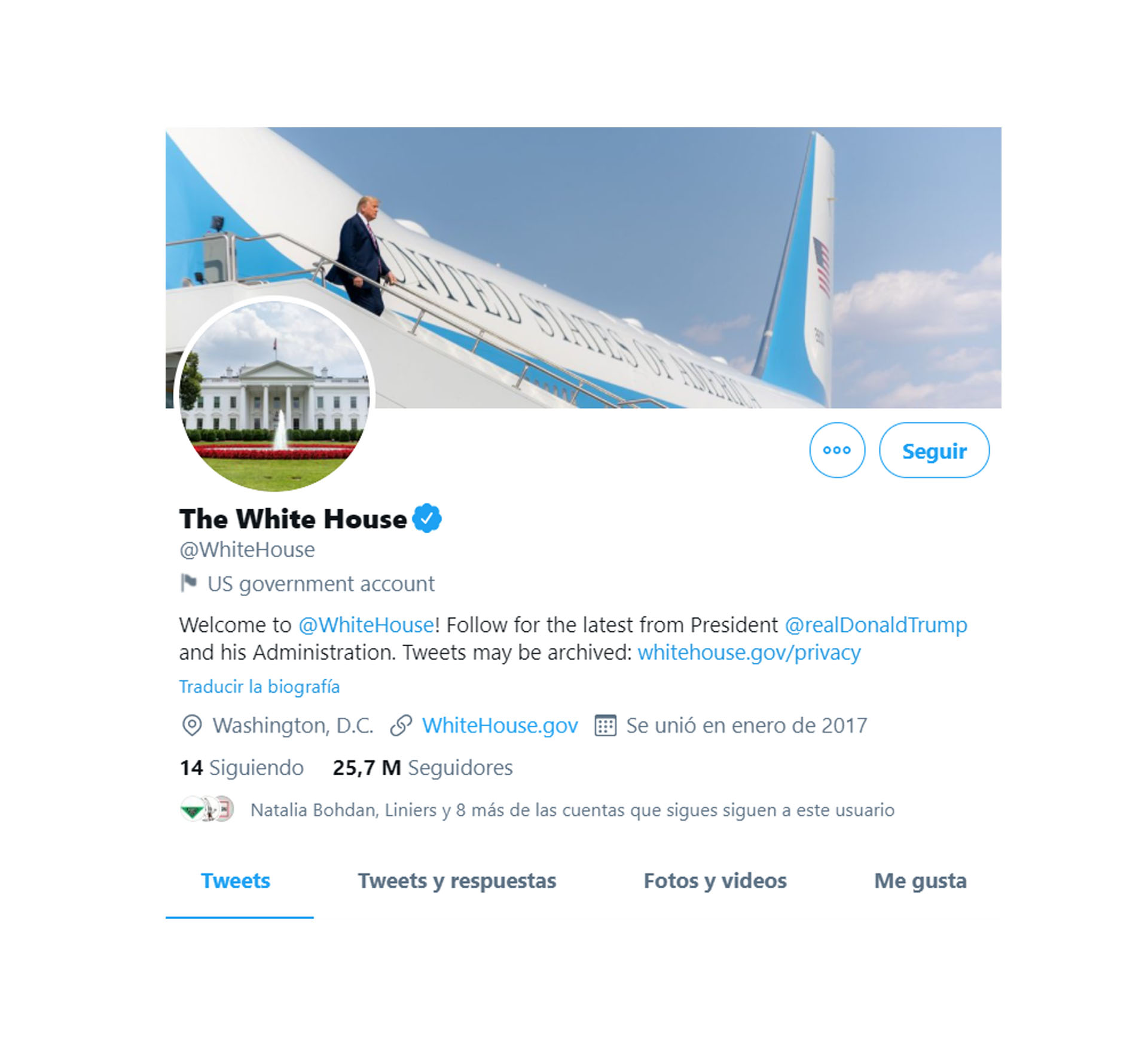 Twitter WhiteHouse