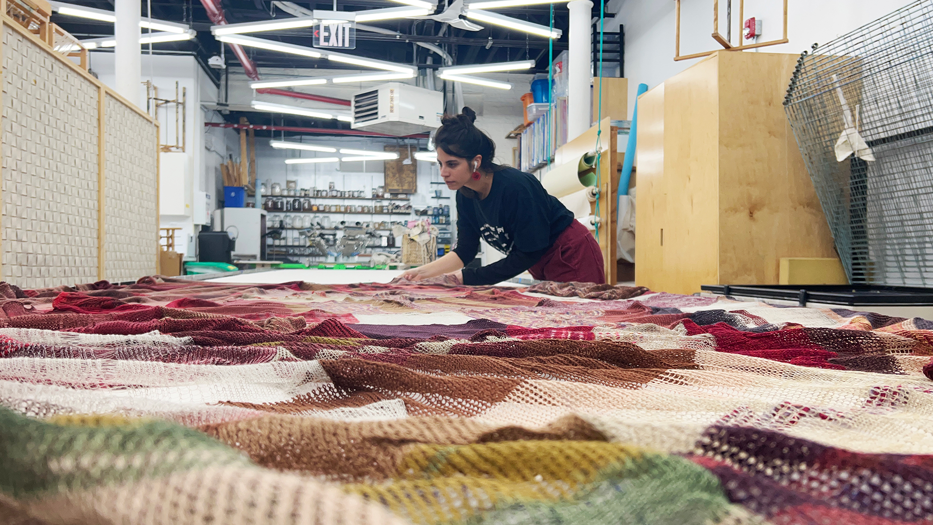 Romina Chuls trabaja con técnicas textiles prehispánicas