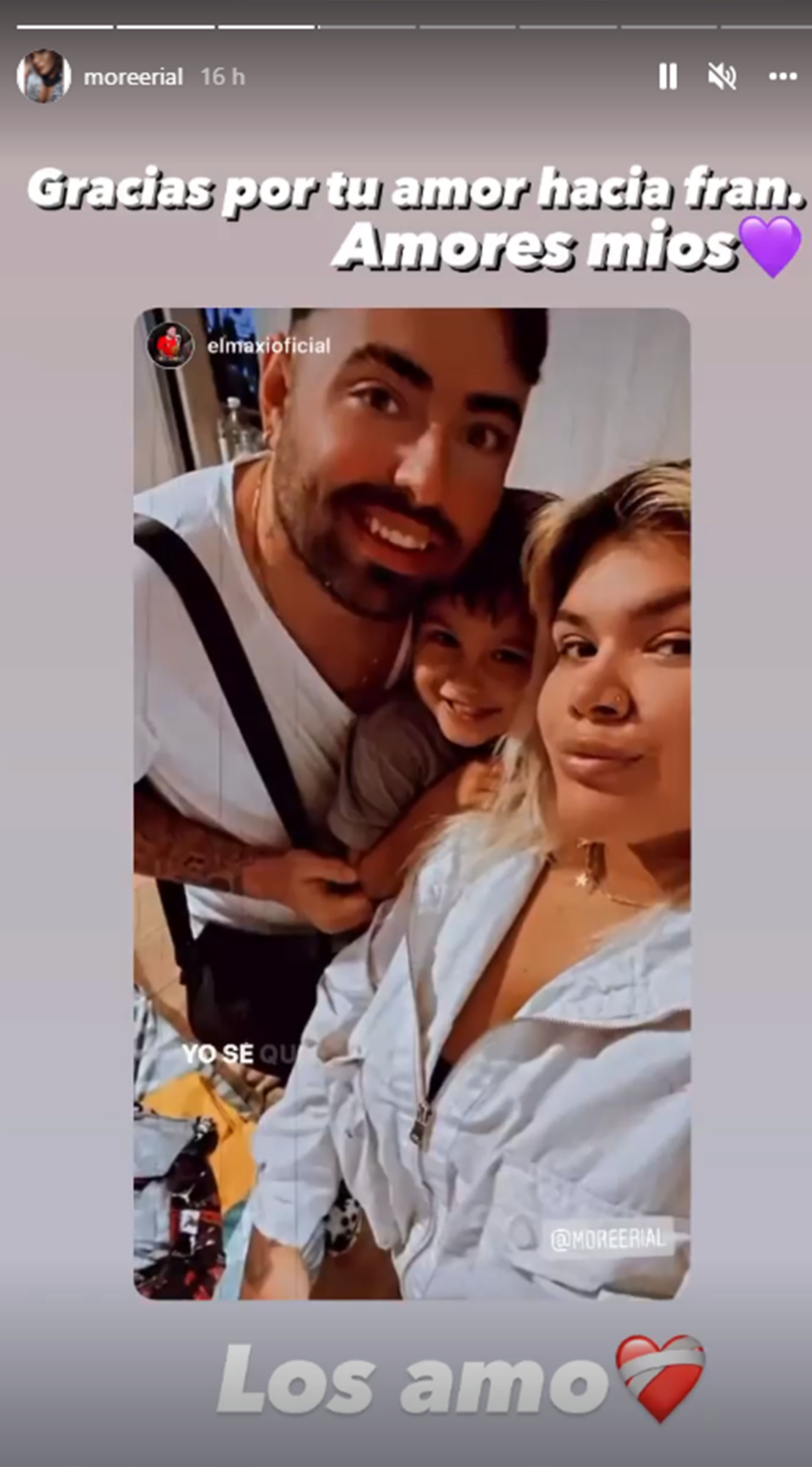 El Tierno Posteo De More Rial Con Su Nuevo Novio Y Su Hijo Infobae