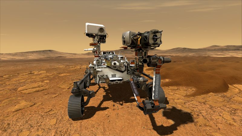 FOTO DE ARCHIVO. Imagen del Rover Perseverance, la nave laboratorio más sofisticada y de mayor tamaño en llegar a Marte, en una ilustración cortesía de la agencia espacial estadounidense. NASA/JPL-Caltech/Handout via REUTERS.  ATENCIÓN EDITORES: ESTA IMAGEN FUE PROVISTA POR UNA TERCERA PARTE