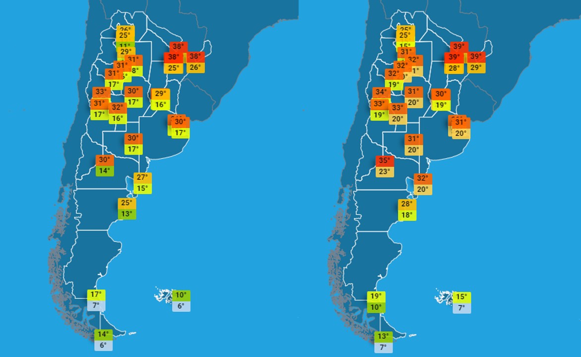 Las temperaturas previstas para los días de Carnaval