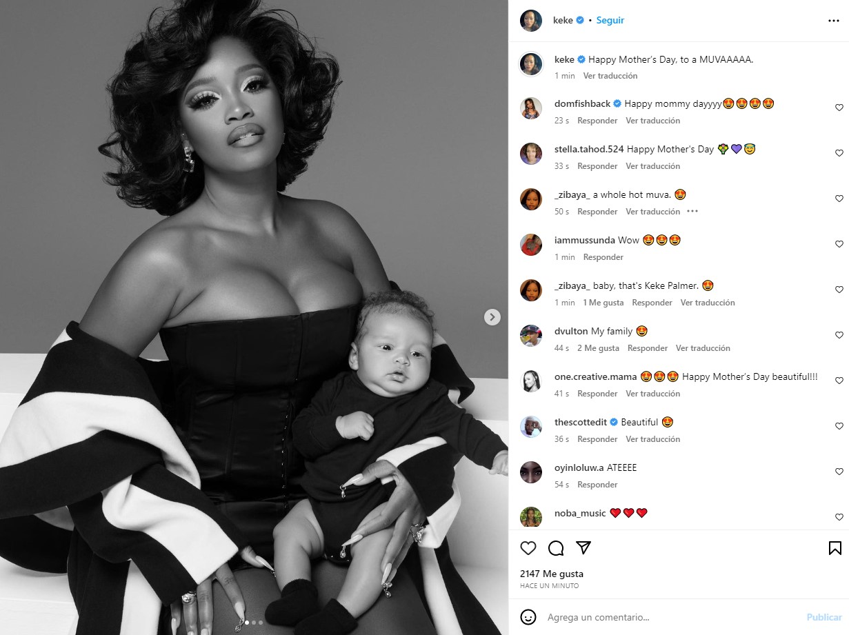 Para celebrar el día de las madres, Keke Palmer compartió una sesión de fotos con su hijo.
Foto: Instagram/keke