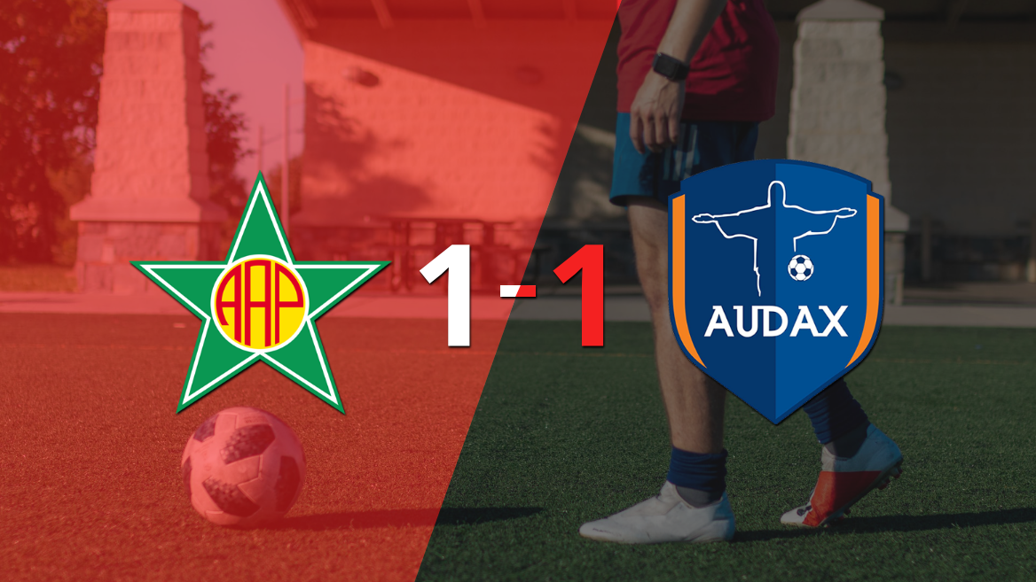 Reparto de puntos en el empate a uno entre Portuguesa-RJ y Audax-RJ