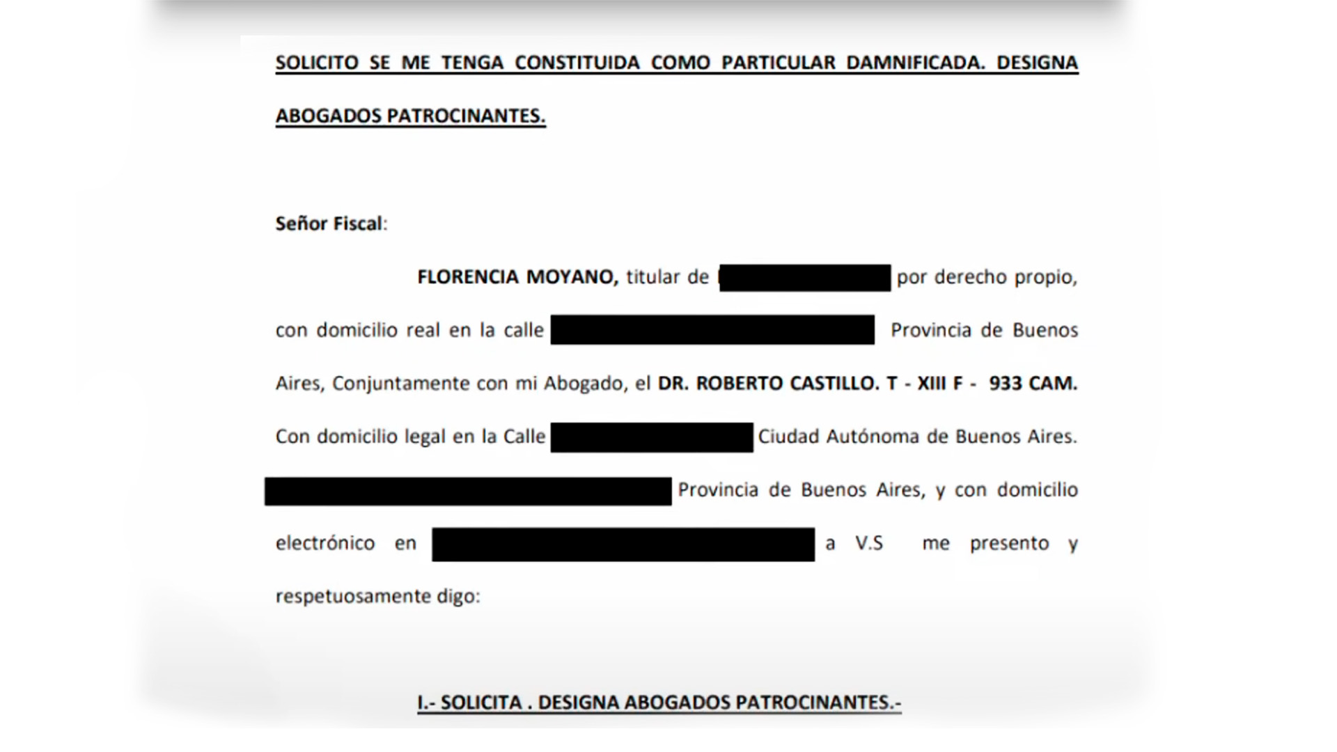Parte de la denuncia por abuso sexual que hizo Flor Moyano contra Juani Martino (Foto: Archivo)
