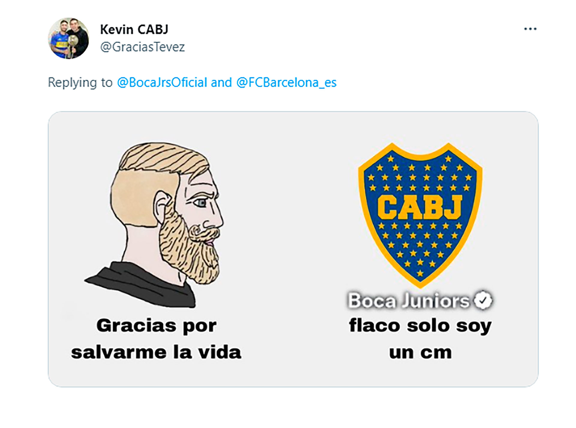 Los mejores memes de la respuesta de Boca al Barcelona por su hinchada (Twitter)