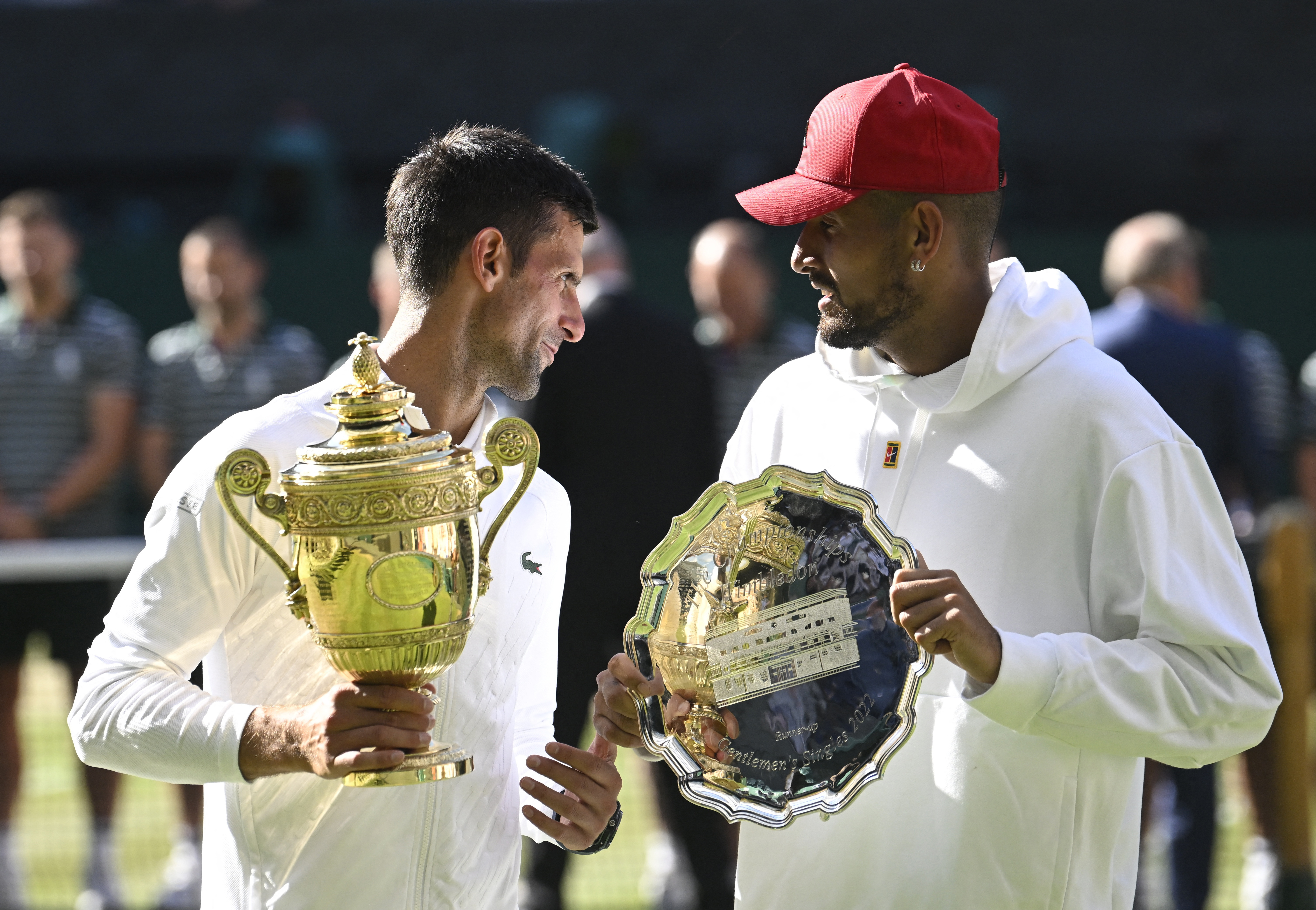 Novak Djokovic y Nick Kyrgios perdieron puestos en el ranking a pesar de jugar la final de Wimbledon (Reuters)