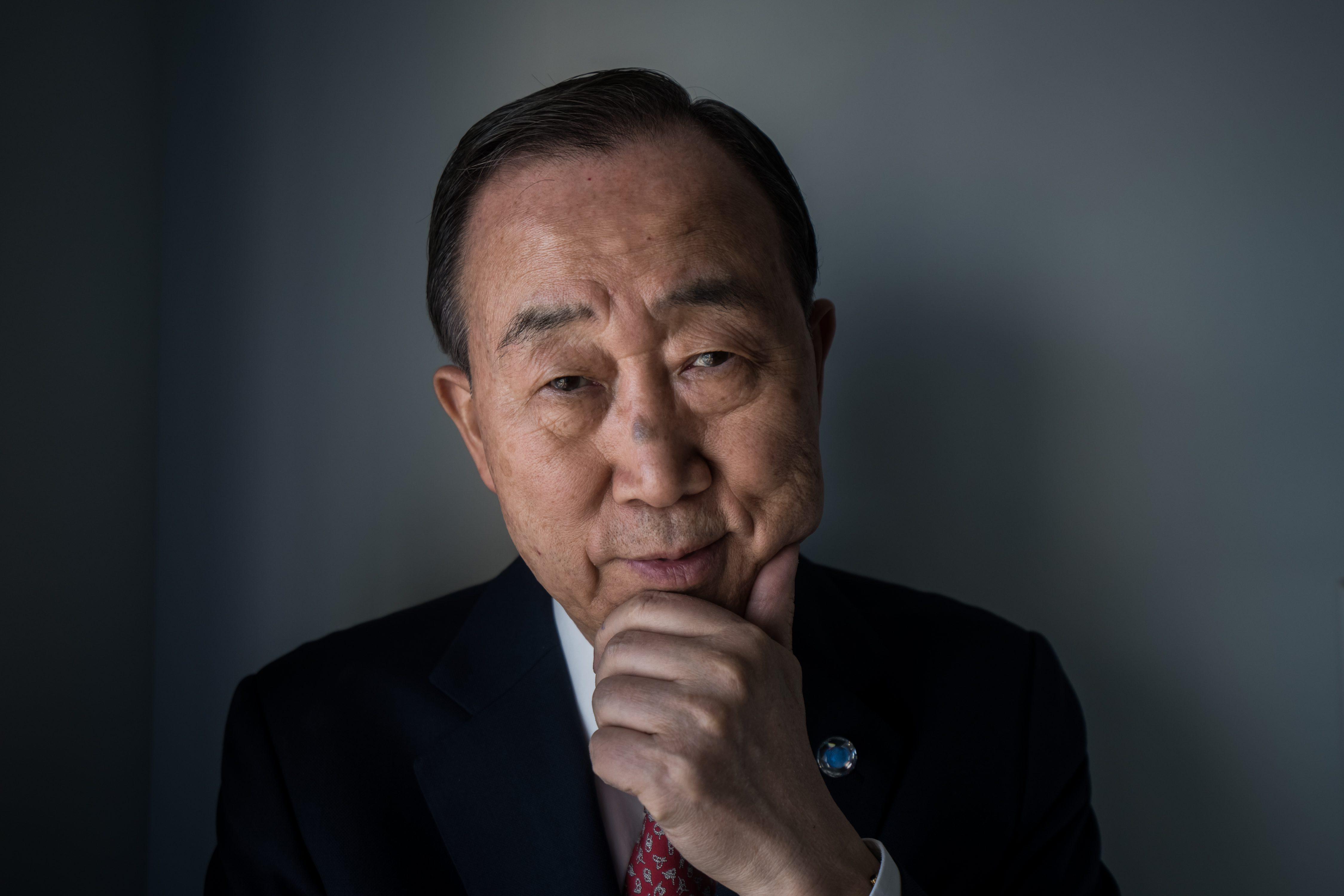 El ex secretario general de la ONU, Ban Ki-moon (Photo by Giles Clarke/Getty Images)
