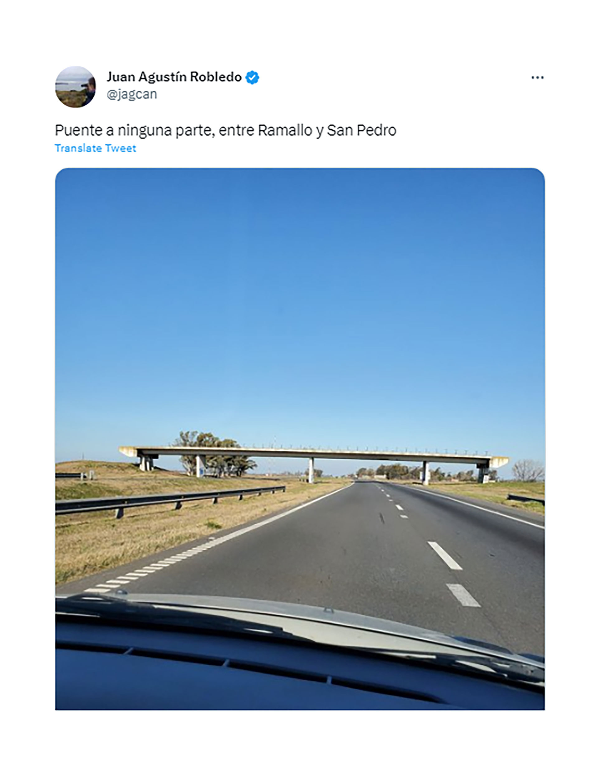El puente a ninguna parte en Twitter