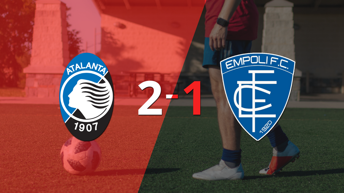 Atalanta consiguió una victoria en casa por 2 a 1 ante Empoli