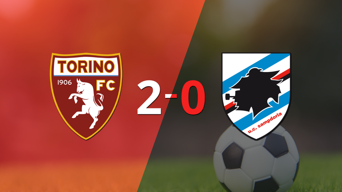 Con dos goles, Torino se impuso a Sampdoria en el estadio Stadio Olimpico Grande Torino