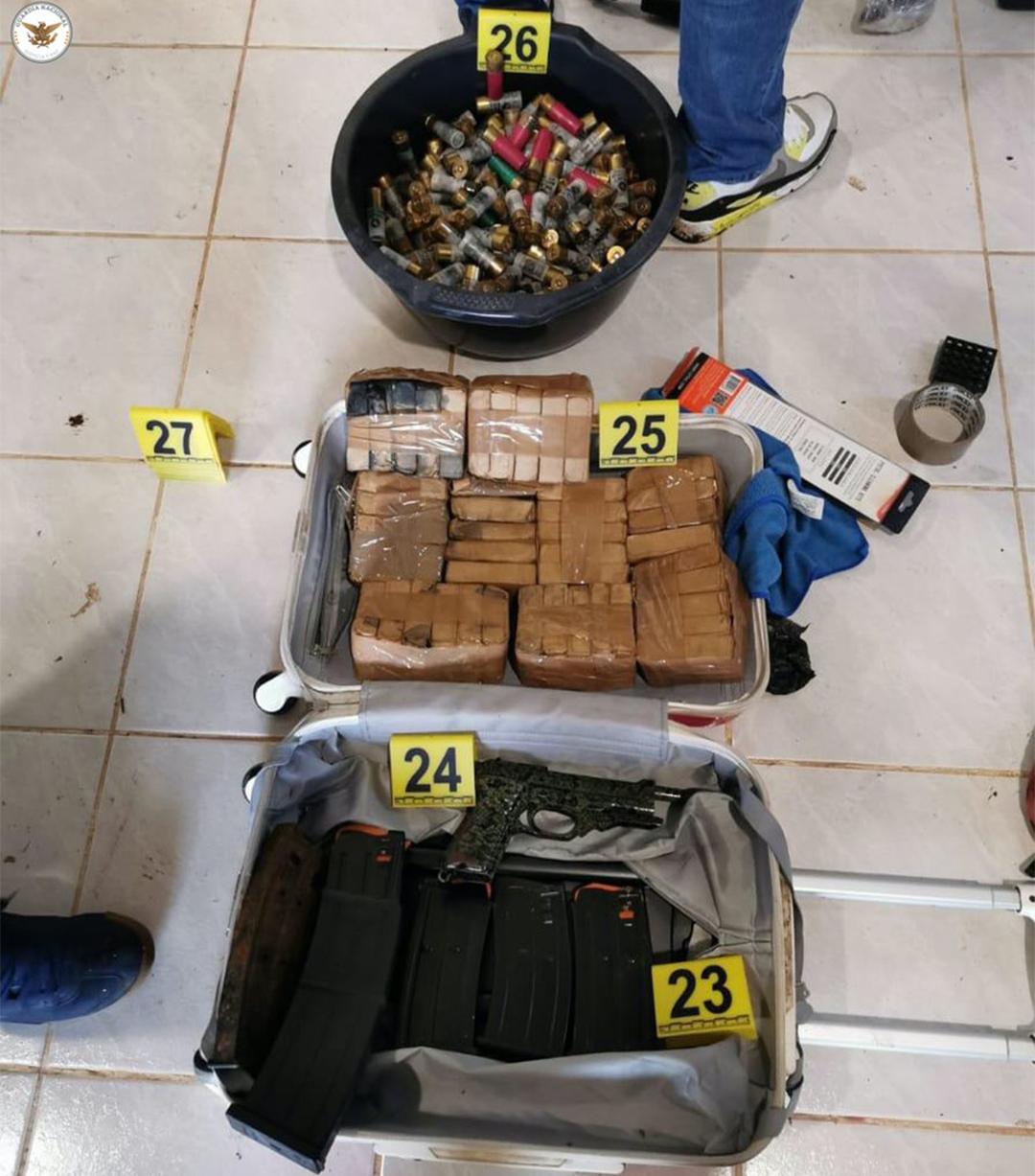 Los detenidos pertenecerían al Cártel de Sinaloa y operaban el trasiego de cocaína desde Guatemala (Foto: Twitter@GN_MEXICO_)