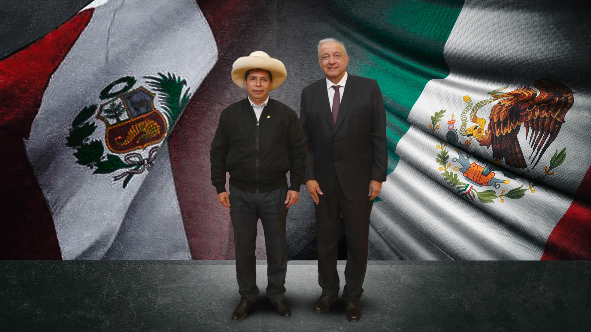 En los últimos días el presidente López Obrador respaldó a Pedro Castillo por no dejarlo asumir la presidencia de la Alianza del Pacifico (Fotoarte: Infobae)