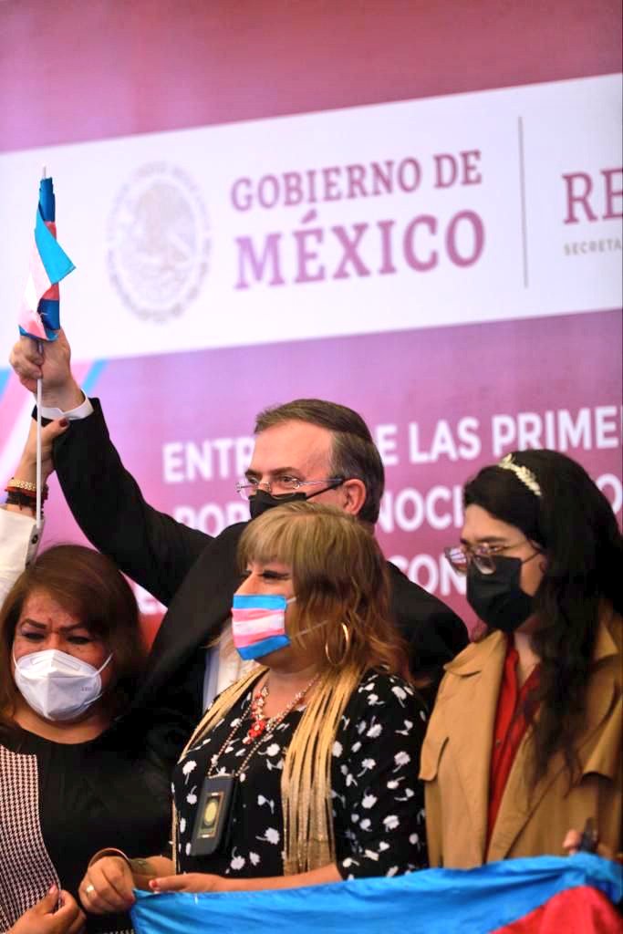 Marcelo Ebrard enalteció a la comunidad LGBT+(Foto: Twitter/@SRE_mx)
