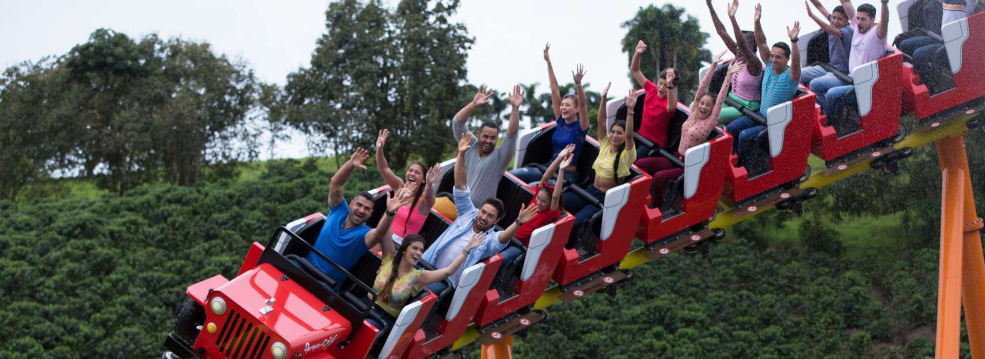 La montaña rusa de parque es una de las atracciones más populares del lugar. Foto: Cortesía del Parque del Café.