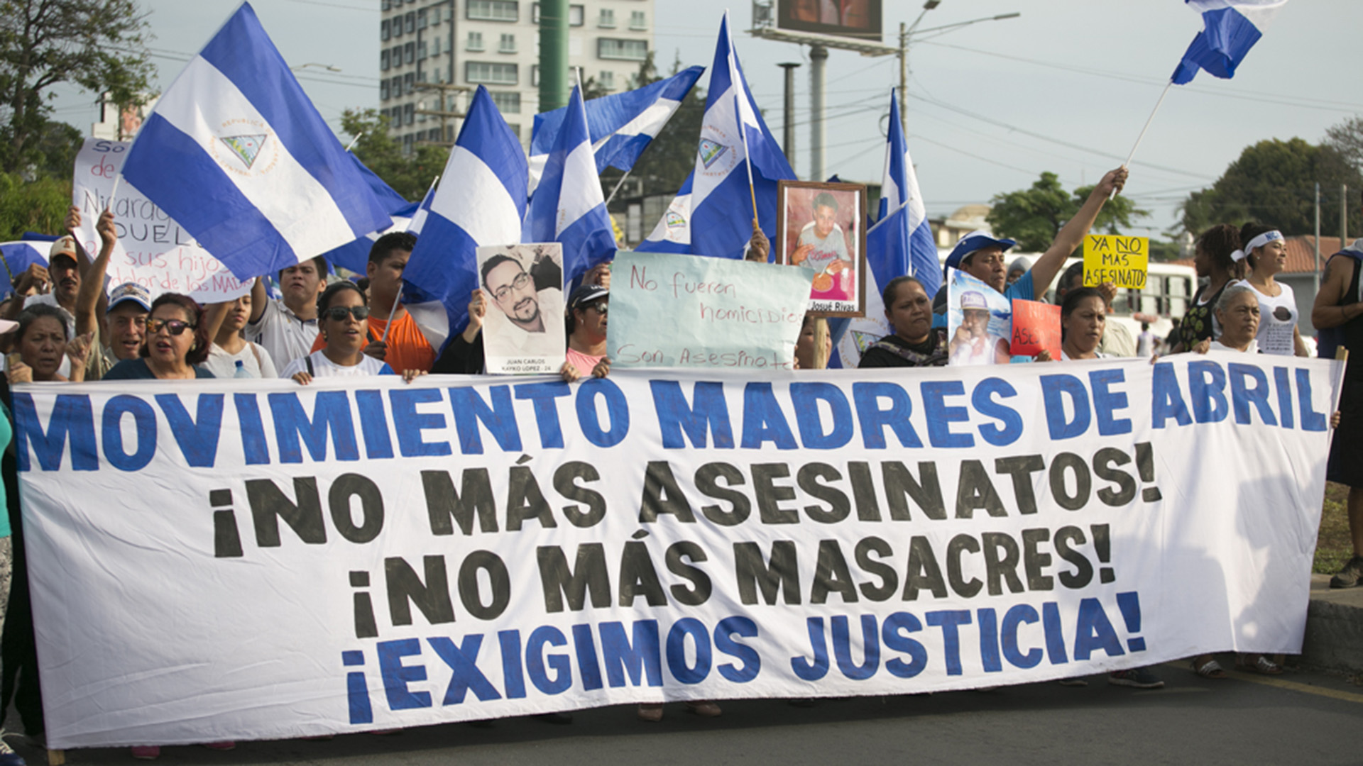 El movimiento Madres de Abril exige justicia para los asesinados por la dictadura de Daniel Ortega en Nicaragua 