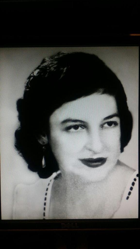 Su madre Irene Vidoz en su juventud. Ella se convirtió en su inspiración