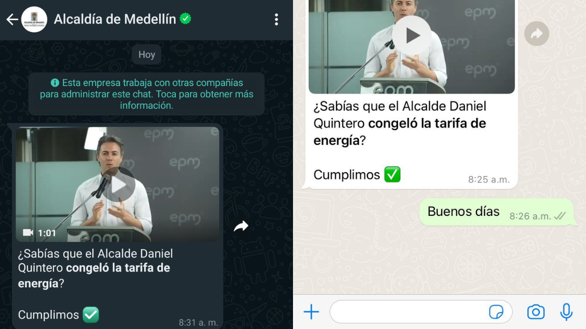 Ciudadanos de Medellín se quejan por cascada de mensajes de texto de la Alcaldía