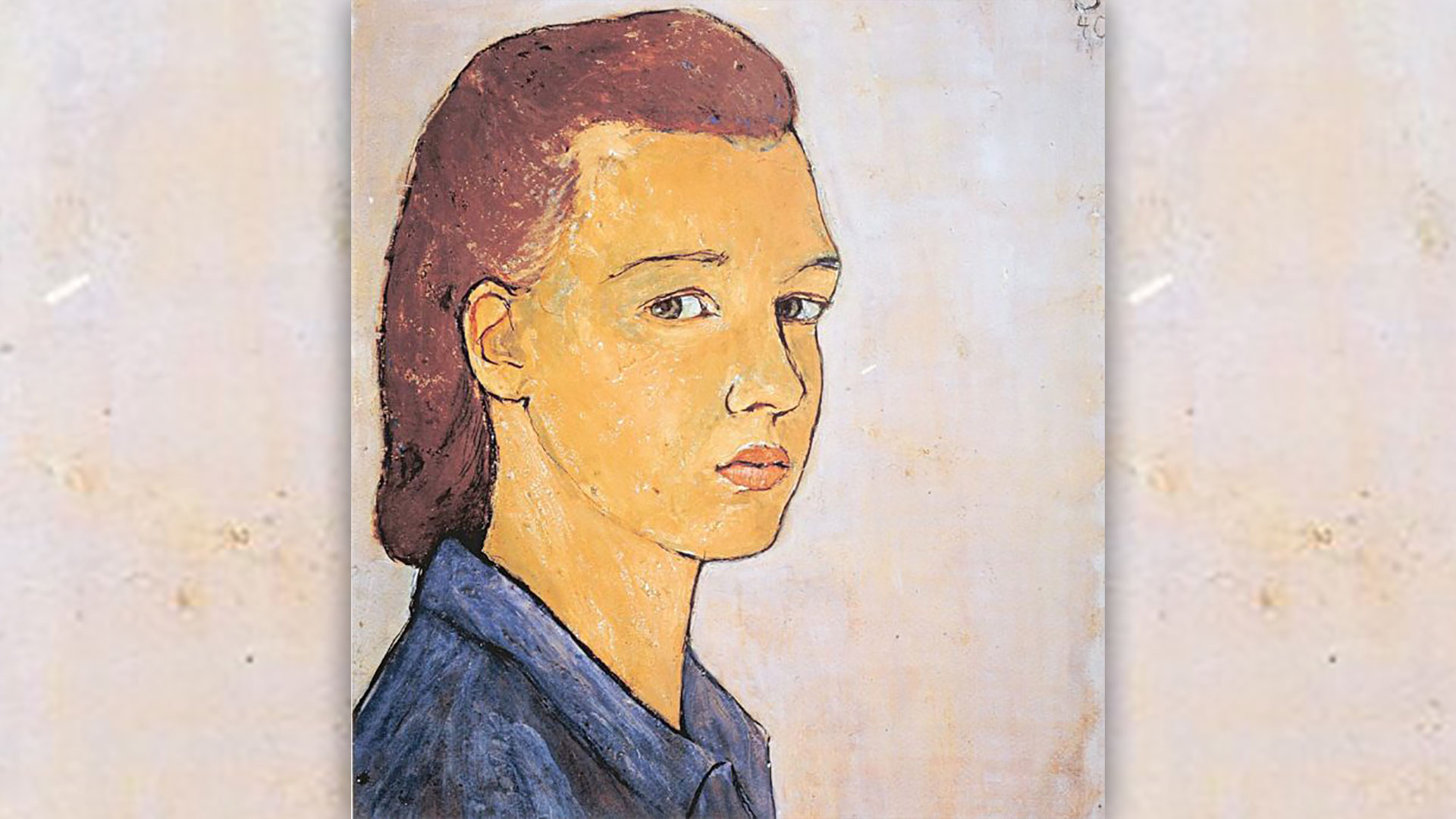 Charlotte Salomon. Autorretrato de la artista asesinada en Auschwitz.