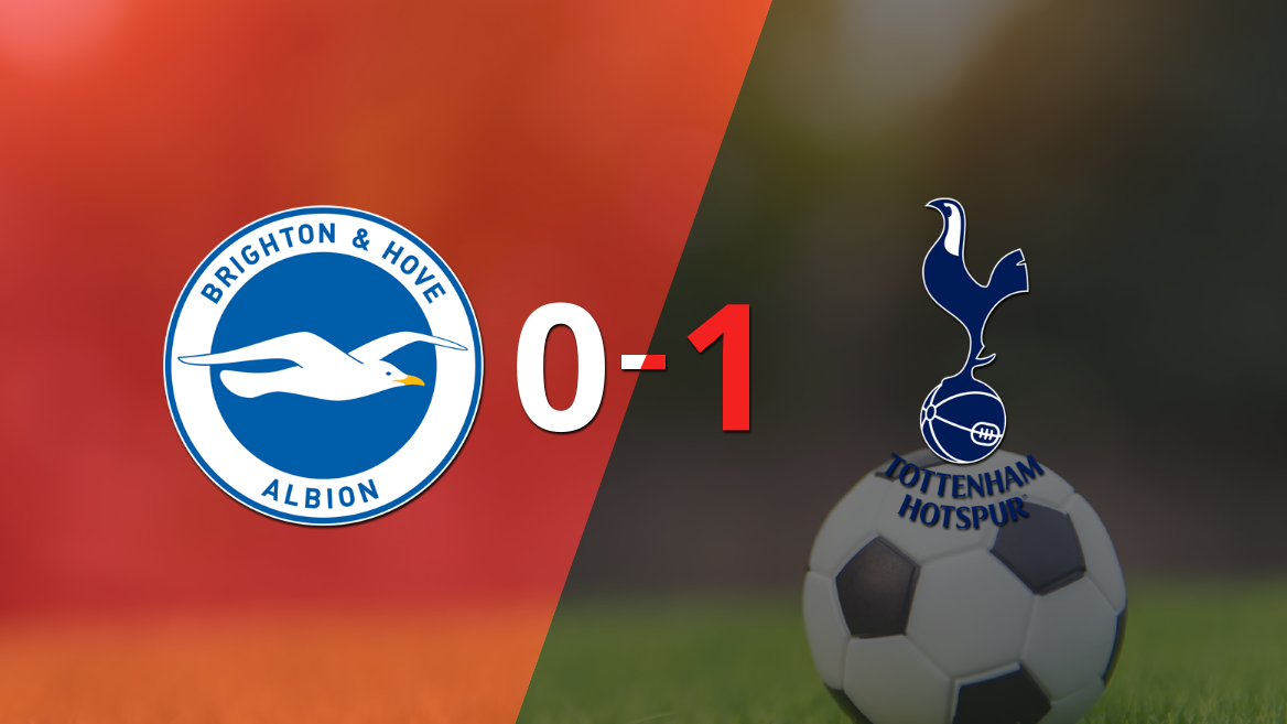 A Tottenham no le sobró nada, pero venció a Brighton and Hove en su casa por 1 a 0