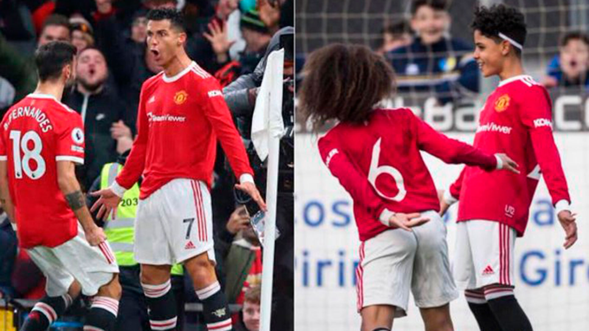 Debut y gol para el hijo de Ronaldo en el United  SF