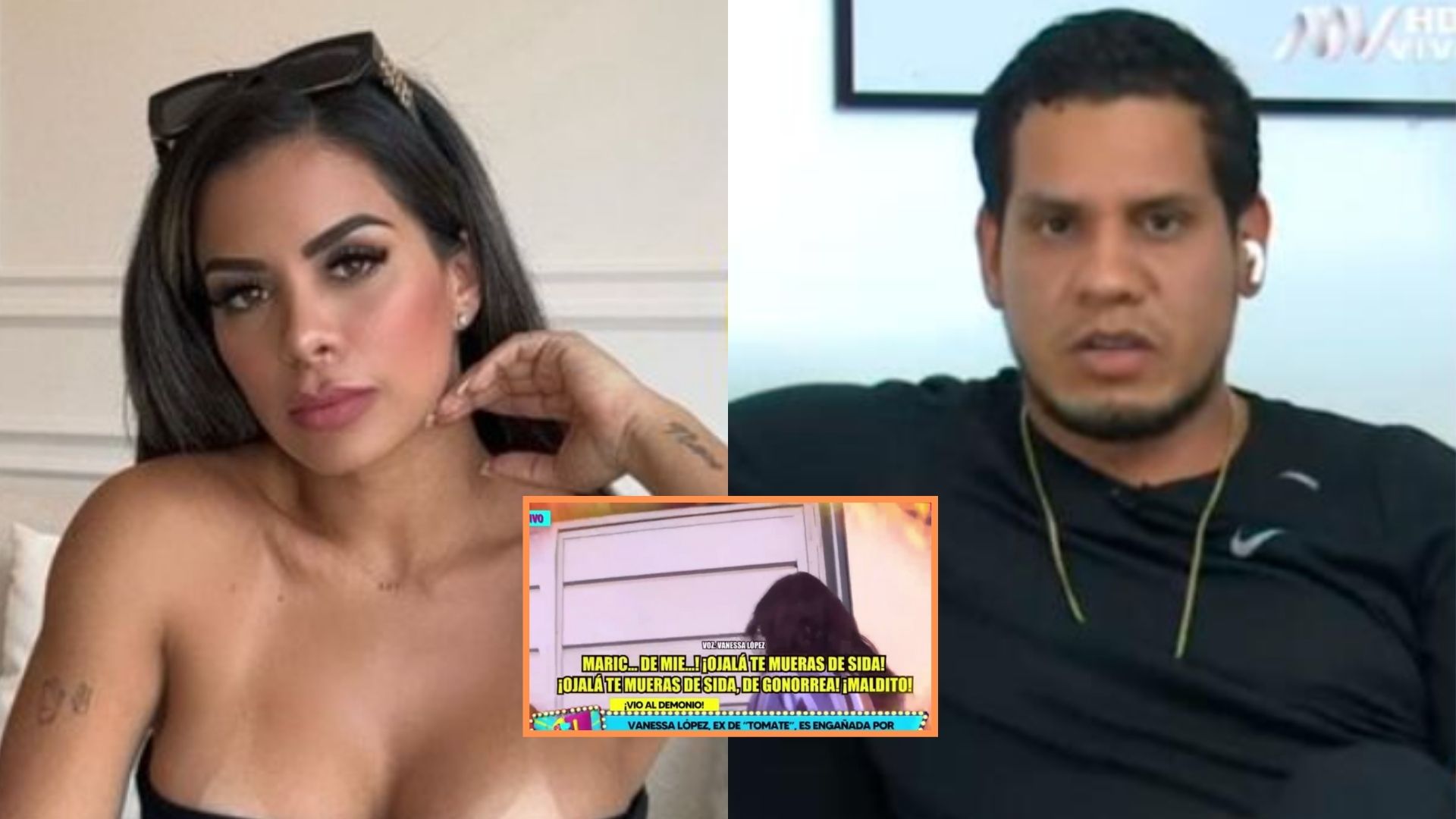 Vanessa López grita e insulta a su pareja luego de verlo con mujer desnuda:  “¡Ojalá te mueras!” - Infobae