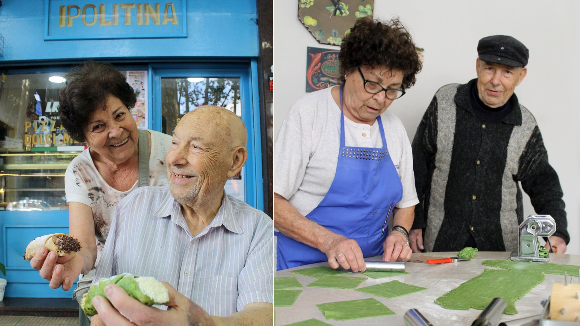 Los nonos de los cannoli: ella tiene 85 y él 92, se conocieron por foto y todo lo que cocinan se vende en minutos