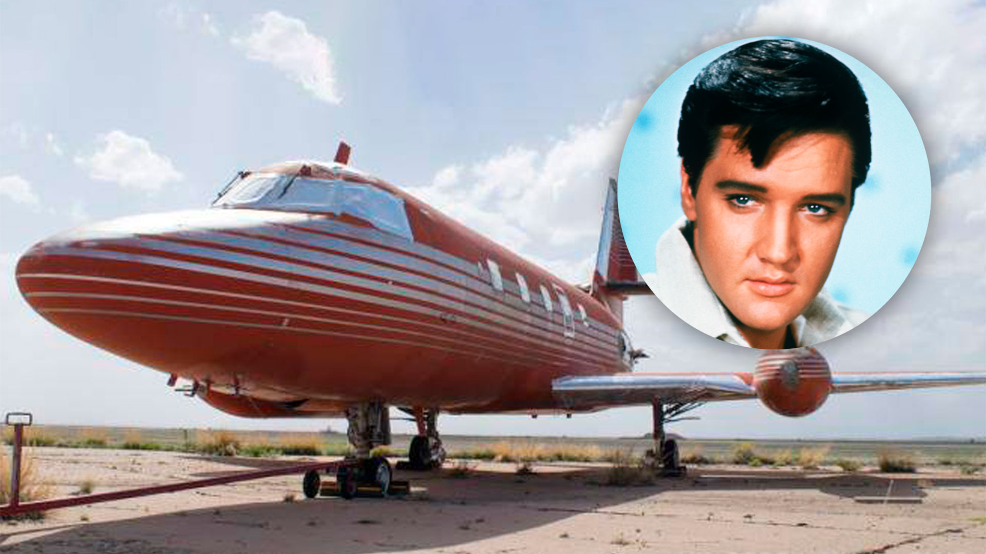 El avión privado del "rey del rock and roll". (GWS Auction)