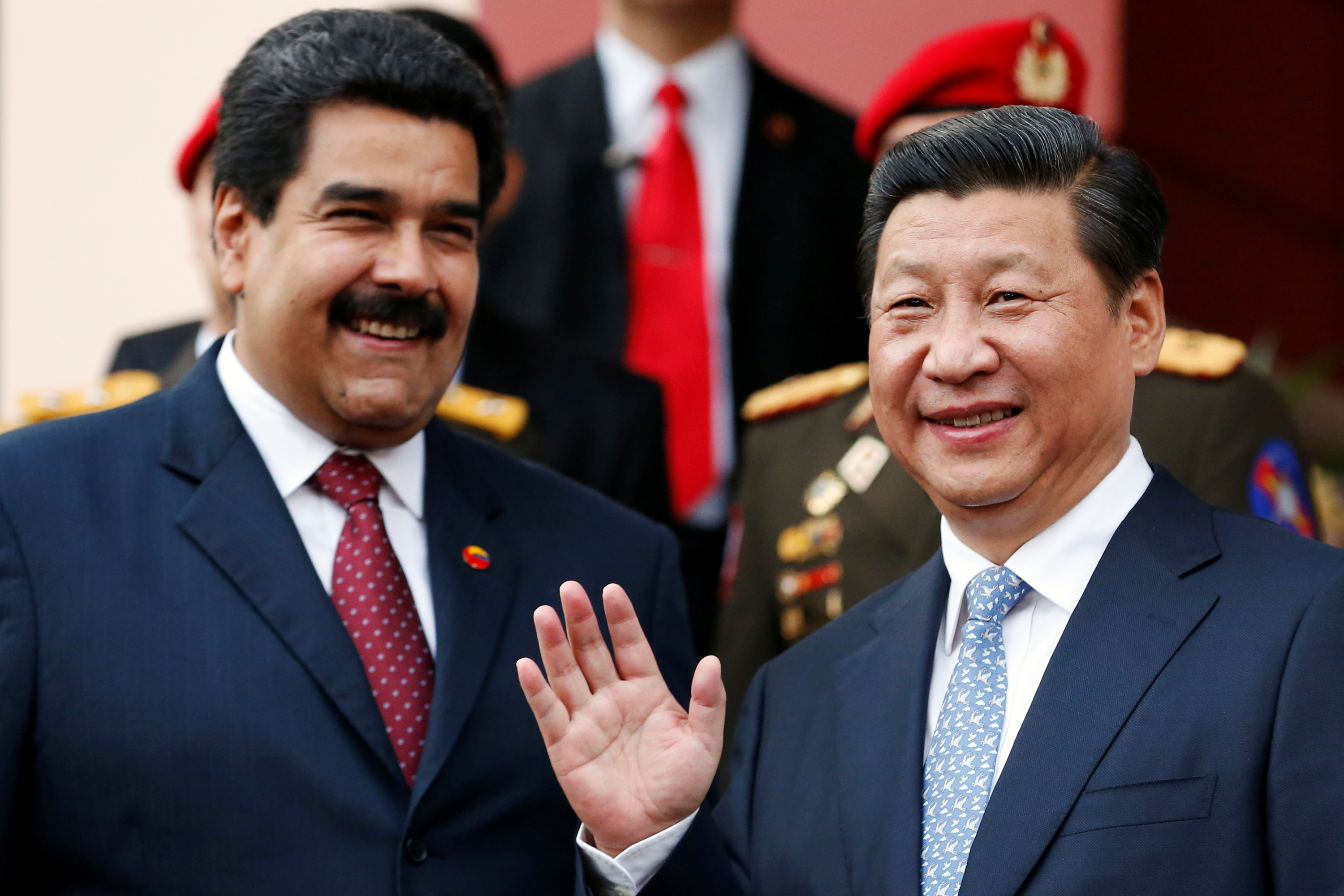 Maduro y Xi en una visita del líder chino en 2014 (Reuters)